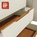 Ver imagem 5 de Cômoda Infantil Crescer T301-Arje 3 Gavetas MDF-MDP Puxador Cava Embutido Amadeirado Kappesberg