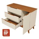 Ver imagem 7 de Cômoda Infantil Crescer T301-Arje 3 Gavetas MDF-MDP Puxador Cava Embutido Amadeirado Kappesberg