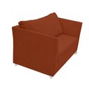 Ver imagem 4 de Namoradeira Lisboa 2 Lugares Salão Suede Terracota