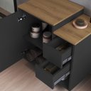 Ver imagem 4 de Gabinete de Banheiro Suspenso 60cm com 1 Porta e 2 Gavetas Bahamas Art In Móveis