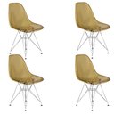 Ver imagem 1 de Kit 4 Cadeiras Charles Eames Cristal Eiffel Designer 