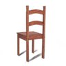 Conjunto Mesa de Jantar 6 Lugares com 6 Cadeiras em Madeira Maciça Chocolate - Móveis Britz - 5