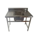Ver imagem 1 de Pia de Inox de 100x70cm com Tanque Central de 60x50x35 Skdxm1070l Frigopro