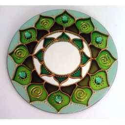 Mandala em Espelho Redondo de 15cm - 3
