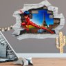 Adesivo 3D Buraco na Parede - Miraculous Ladybug Desenho - 1