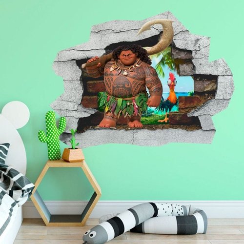 Adesivo buraco de pared 3D do Minecraft