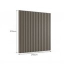 Ver imagem 3 de Painel para TV até 85 Polegadas Ripado MDF 270CMX240CM Cinza
