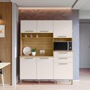 Ver imagem 3 de Armário de Cozinha Compacta 6 Portas e 2 Gavetas 160 Cm Duquesa Freijó-soft - Pallazio