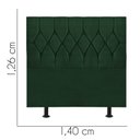 Ver imagem 3 de Cabeceira Estofada Istambul Capitonê 140cm Casal Box Quarto Suede Verde - Ahazzo Móveis