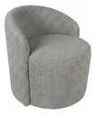Ver imagem 2 de Poltrona Orgânica Yara Luxo Sala Recepçao Boucle:Cinza-Escuro/Liso