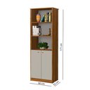 Ver imagem 6 de Conjunto Office Escritório Completo 5 Peças Multiuso Off White Freijó