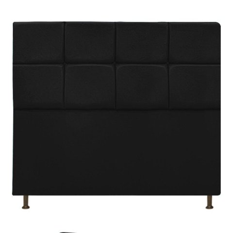 Cabeceira Estofada Damares 160 Cm Queen Size Preto