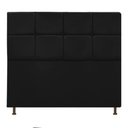 Ver imagem 1 de Cabeceira Estofada Damares 160 Cm Queen Size Preto