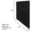 Ver imagem 5 de Cabeceira Estofada Damares 160 Cm Queen Size Preto