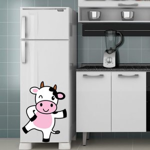 Adesivo Decorativo Geladeira - Vaquinha 5 - G: 55 x 75 cm