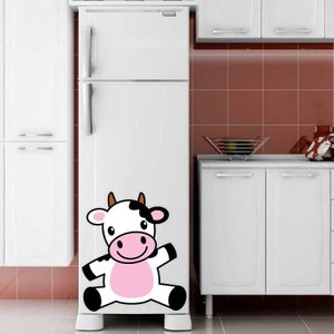 Adesivo Decorativo Geladeira - Vaquinha 4 - G: 55 x 62,5 cm