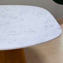 Ver imagem 3 de Mesa de Jantar Organica Alpha Freijó e Mármore Branco Extra 90x80cm