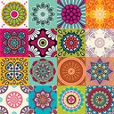 Ver imagem 1 de Adesivo Decorativo de Azulejo - Boho 8 - M 15x15cm