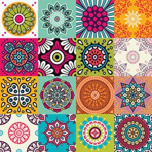 Adesivo Decorativo de Azulejo - Boho 8 - G 20x20cm