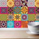 Ver imagem 2 de Adesivo Decorativo de Azulejo - Boho 9 - G 20x20cm