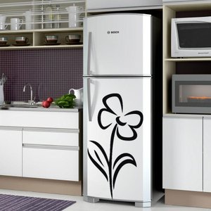 Adesivo Decorativo Geladeira Flores 5 - G: 50 x 90 cm