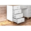 Ver imagem 5 de Penteadeira 9 Gavetas Camarim com Espelho Led e Banqueta