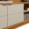 Estante Painel para Tv 60 Pol 180cm Atlas L06 Nature/off White - Mpozenato - 7