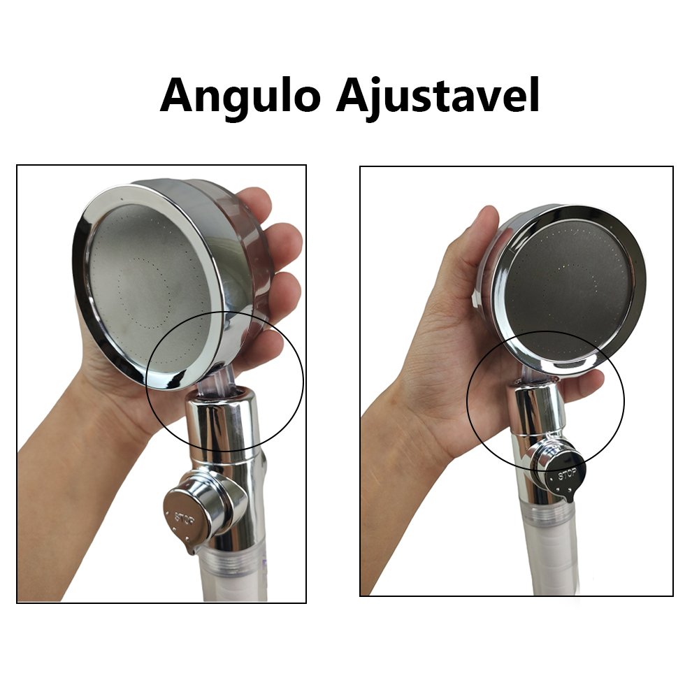 Ducha Higienica Chuveirinho com Filtro De Mao Ergonomico Pulverizador Chuveiro Bide Lavatorio - 6