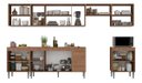 Ver imagem 2 de Cozinha Completa Modulada Jaguar 340cm Premium com Aéreo e Balcão - Madeirada Inteira