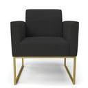 Ver imagem 5 de Kit 2 Poltronas Base Industrial Dourado Marisa Veludo D03 - D’Rossi