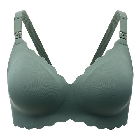 Momcozy Sutiã de Amamentação sem Costura Xxg Verde Pinheiro