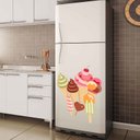 Ver imagem 1 de Adesivo Decorativo Geladeira - Sorvetes 1 - G: 55,5 x 70 cm