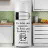 Adesivo Decorativo Geladeira Eu Bebo pra Esquecer - G: 54,5 x 89 cm - 1