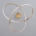 Ver imagem 5 de Lustre Pendente Moderno New Infinity Led 40w Dourado 4000k Bivolt
