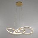Ver imagem 2 de Lustre Pendente Moderno New Infinity Led 40w Dourado 4000k Bivolt