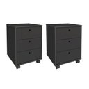 Ver imagem 1 de Jogo de Gaveteiros Walsall Preto