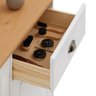 Sapateira em Madeira Maciça 1 Gaveta 12 Pares Colmar Mel Branco - 5