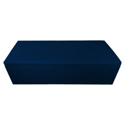 Calçadeira Recamier Baú Casal Queen 160cm Eva Suede Azul Marinho - DS Estofados - 2
