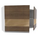Ver imagem 4 de Armário Aéreo Glamy 2 Portas com Vidro 120cm Rustic Madesa