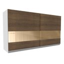 Ver imagem 2 de Armário Aéreo Glamy 2 Portas com Vidro 120cm Rustic Madesa