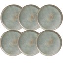 Ver imagem 1 de Jogo 6 Pratos Rasos Cerâmica Porto Brasil Verde 27,5cm Bio Evergreen Mesa Posta Stoneware