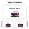 Jogo 5pçs 2 Banho + 2 Rosto + 1 Tapete P/banheiro 100% Algodão Alta Absorção - Bege - 6
