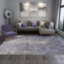 Ver imagem 3 de Tapete Sala sem Pelo Abstrato Azul 200x250 Cm Antiderrapante