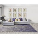 Ver imagem 1 de Tapete Sala sem Pelo Abstrato Azul 200x250 Cm Antiderrapante