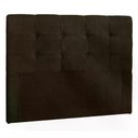 Ver imagem 1 de Cabeceira Queen 160cm Daiana Suede Marrom Id Suede Marrom