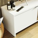 Ver mais imagens de Rack para Tv até 75 Polegadas 180 Cm 2 Portas Branco/rustic Metz Madesa