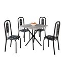 Ver imagem 2 de Conjunto Sala de Jantar com 4 Cadeiras Lívia Preto