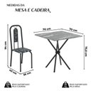 Ver imagem 3 de Conjunto Sala de Jantar com 4 Cadeiras Lívia Preto