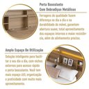Ver imagem 3 de Cama de Casal/Queen Suspensa com LED 2 Portas e Nichos Multimóveis Crart-CAM004 Mel