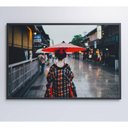 Ver imagem 3 de Quadro Kimono Japonês 90x60 Cm Vidro Impresso